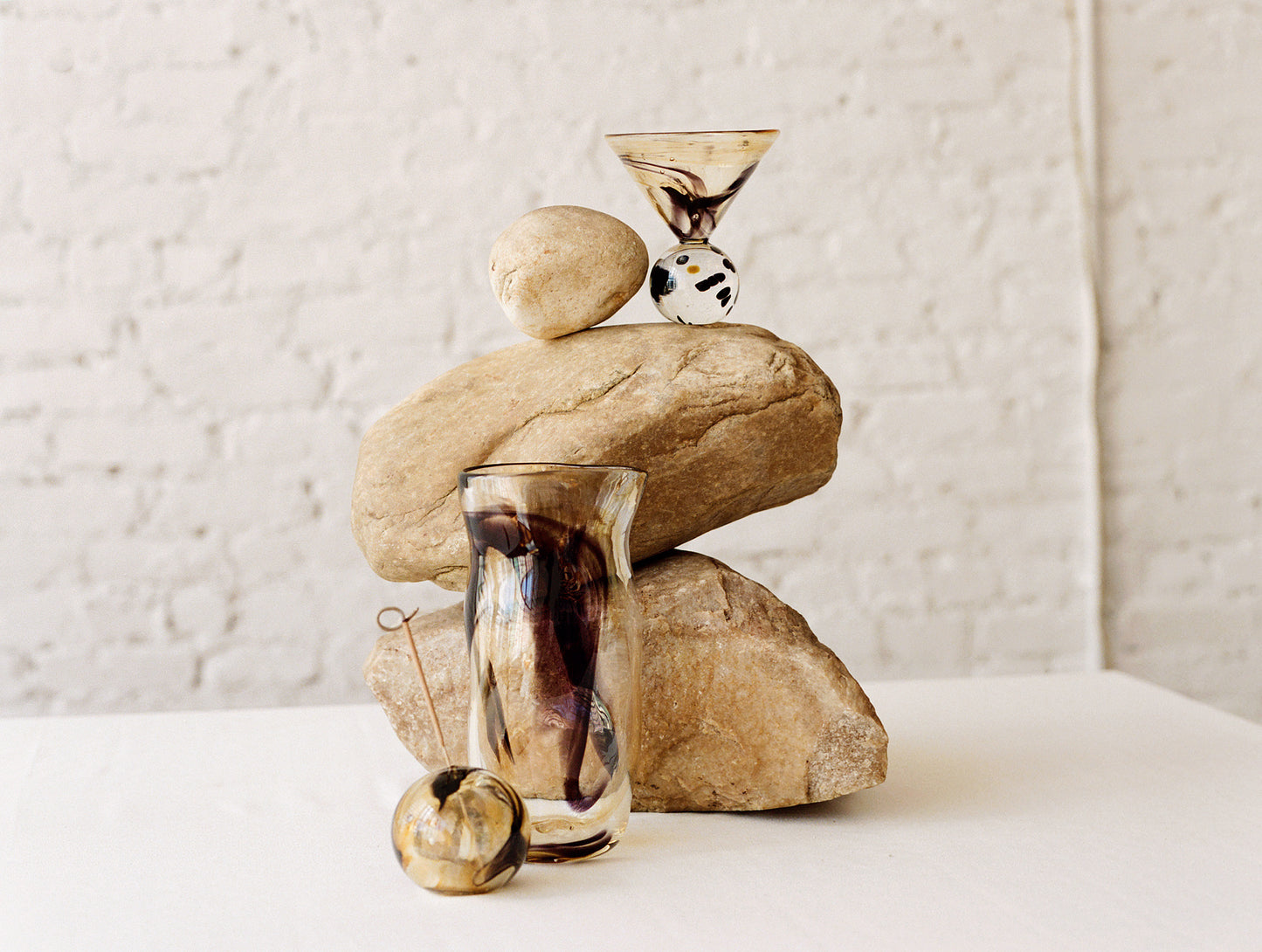 Martini Glass in Fumé