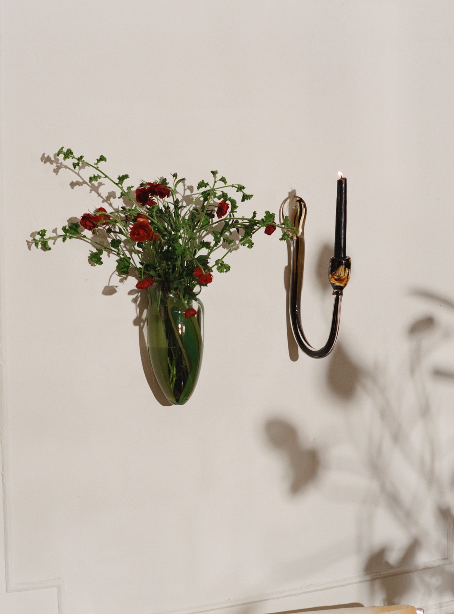 wall candle holder in fume