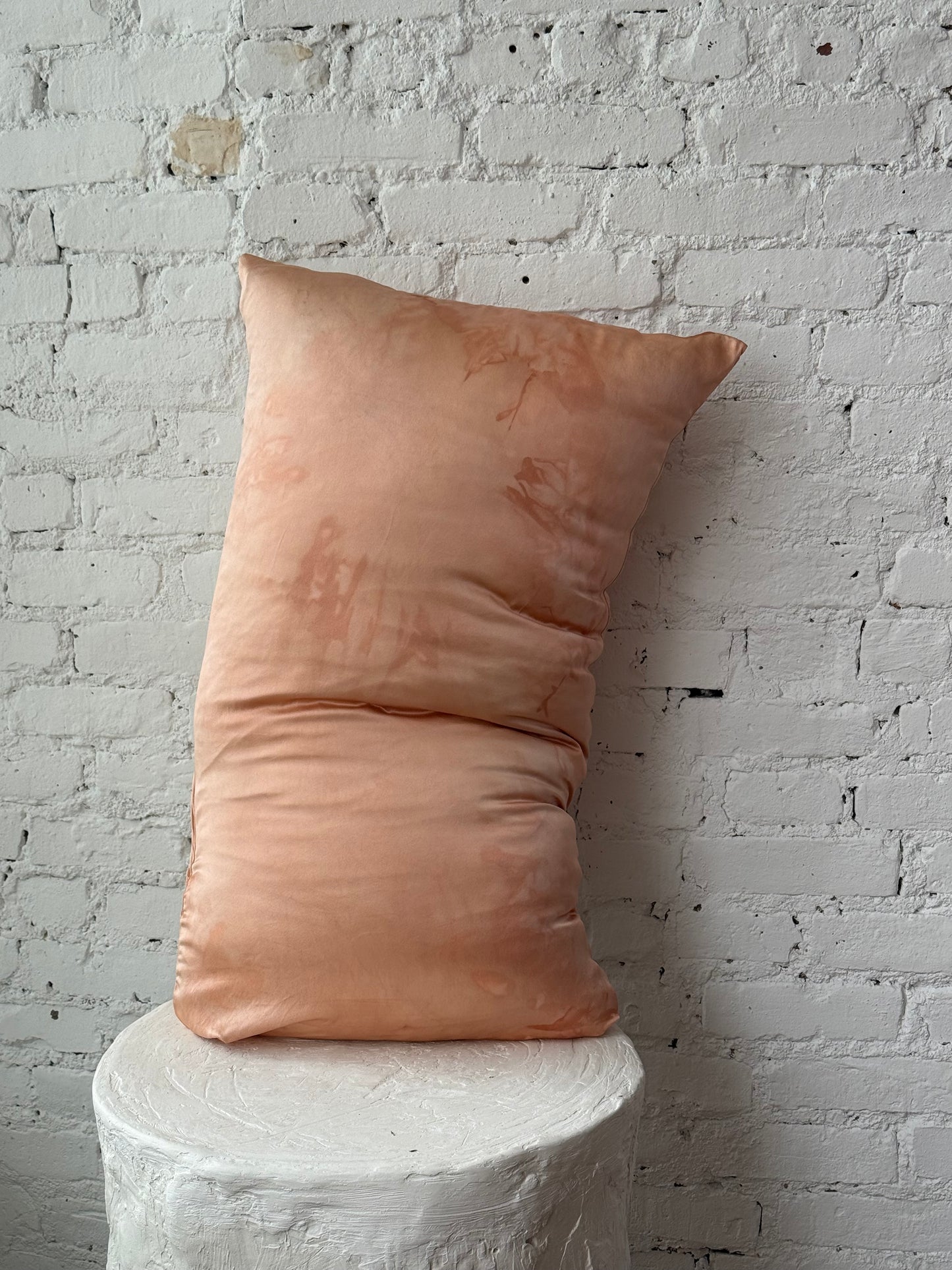 sample sale dusty pink silk pillowcase