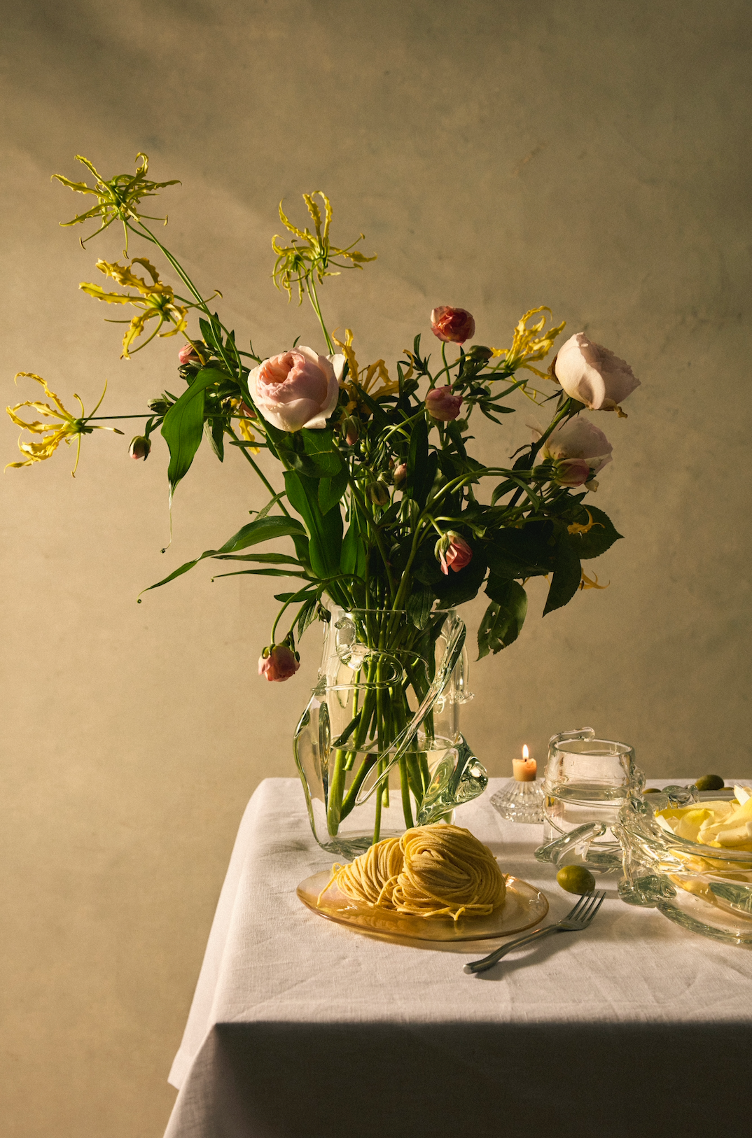 glass dinner plate in frankie