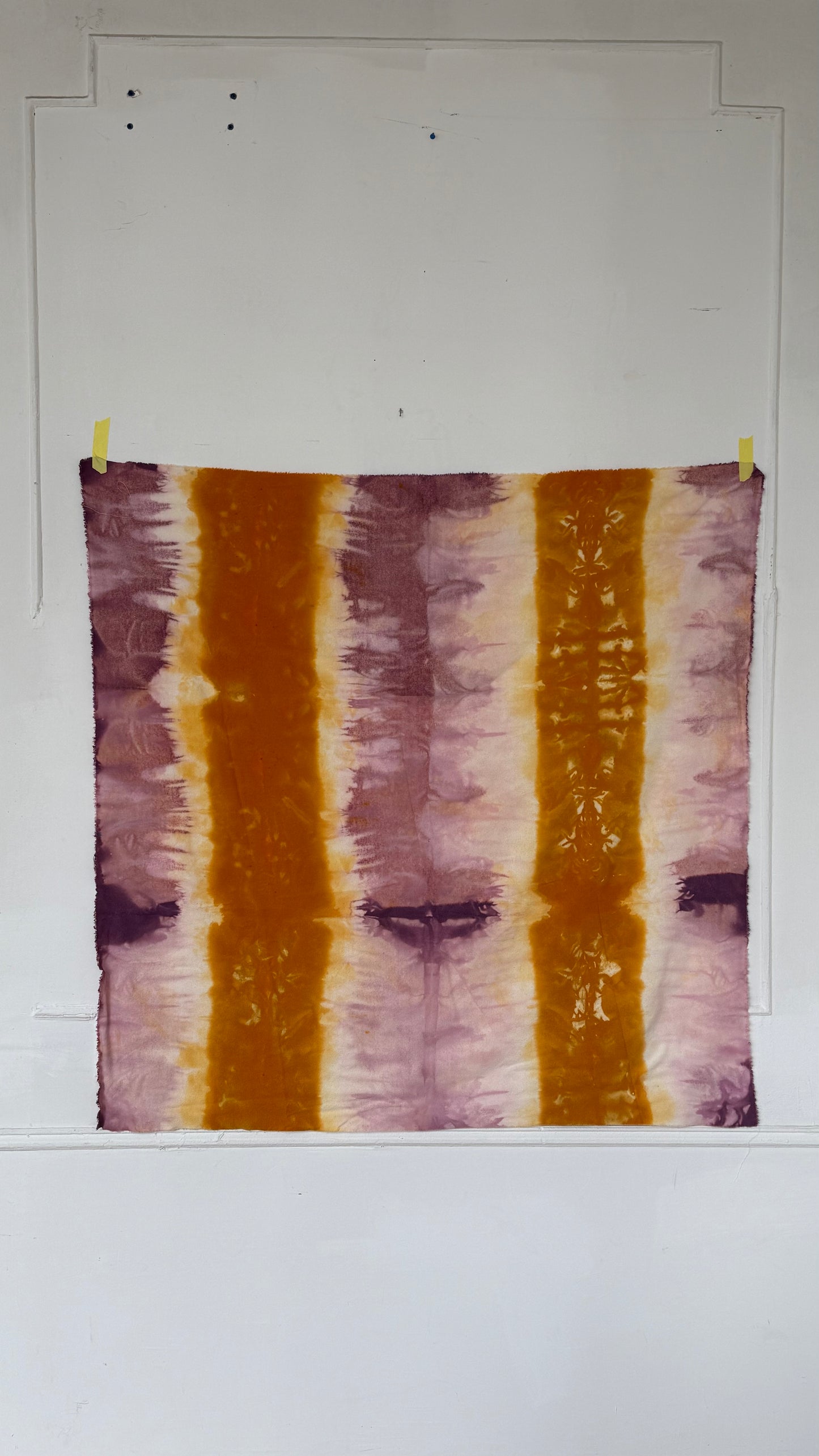 sample sale textile in marigold + rose