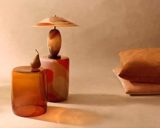 glass drum table in jupiter