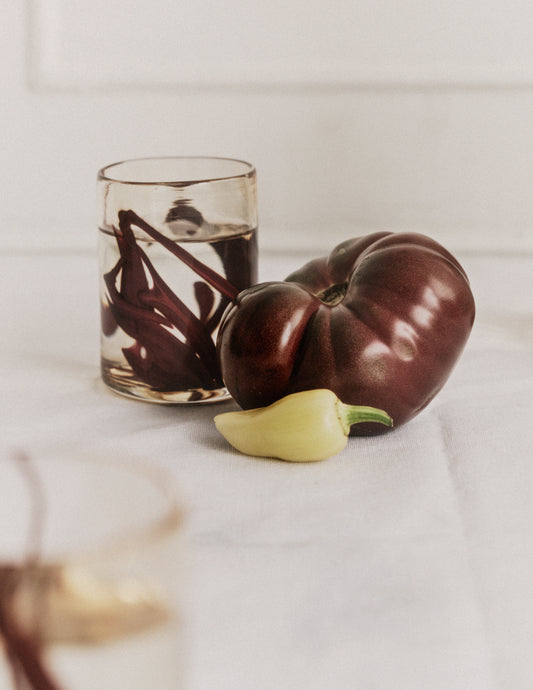 Handblown Glass in Amaranth