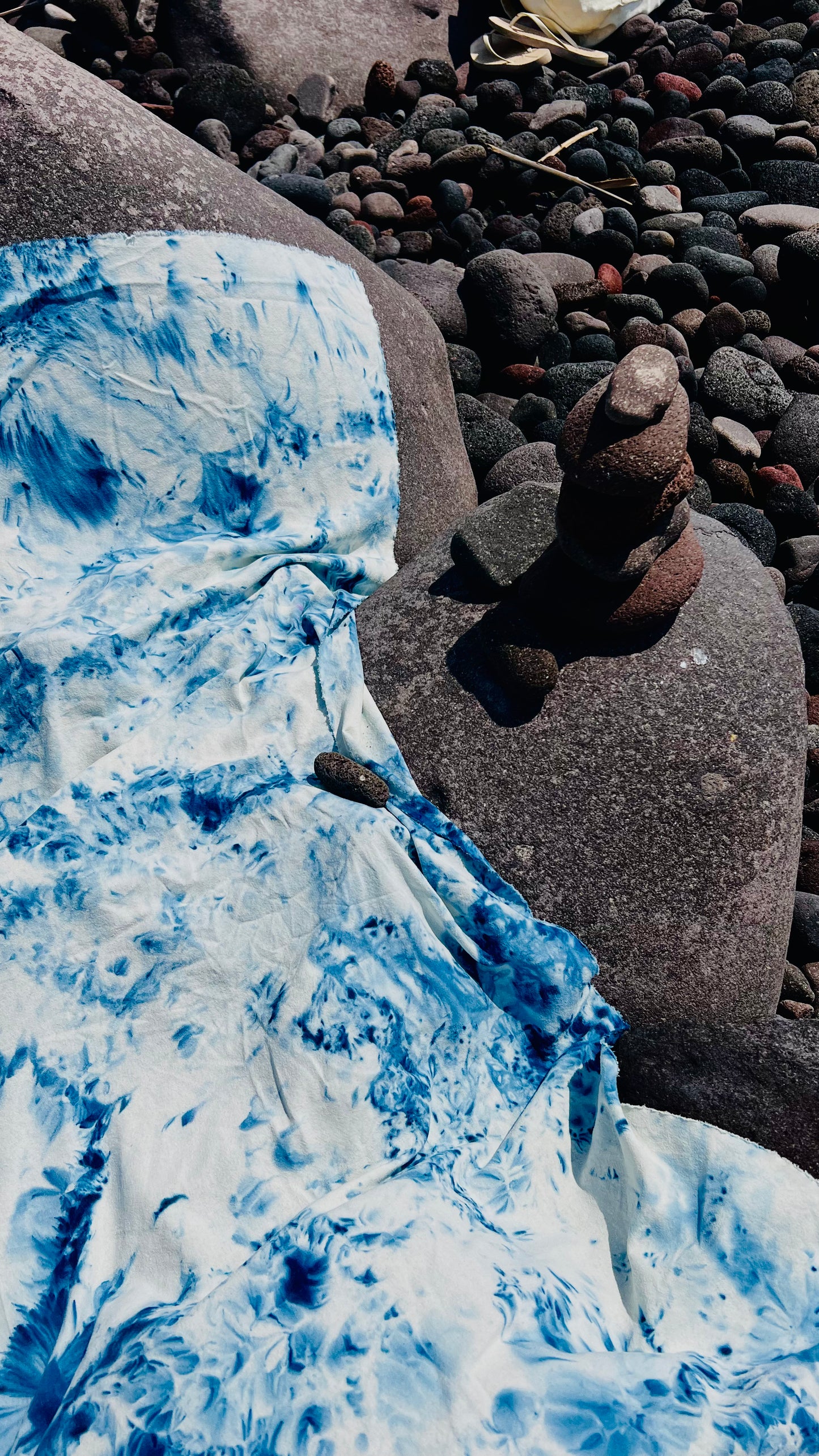 Raw Silk Beach Throw in Splash