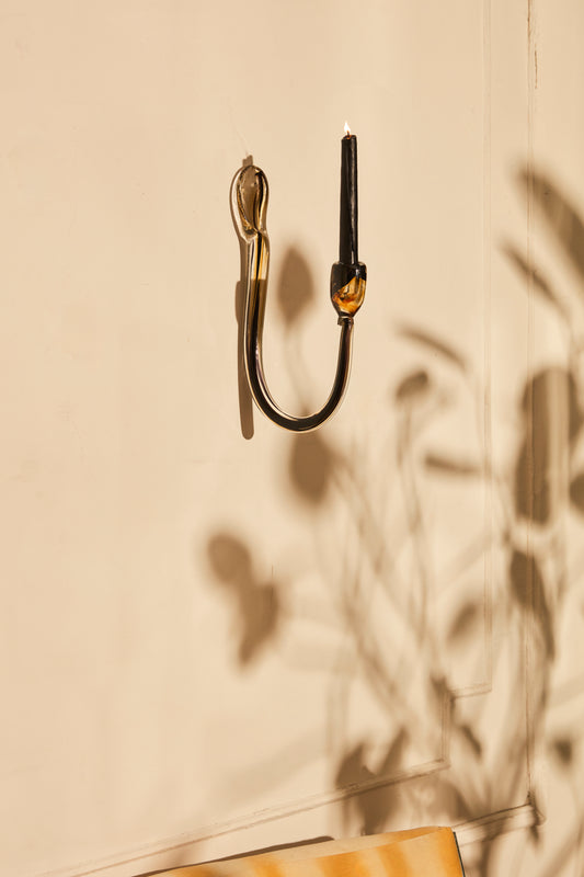 wall candle holder in fume