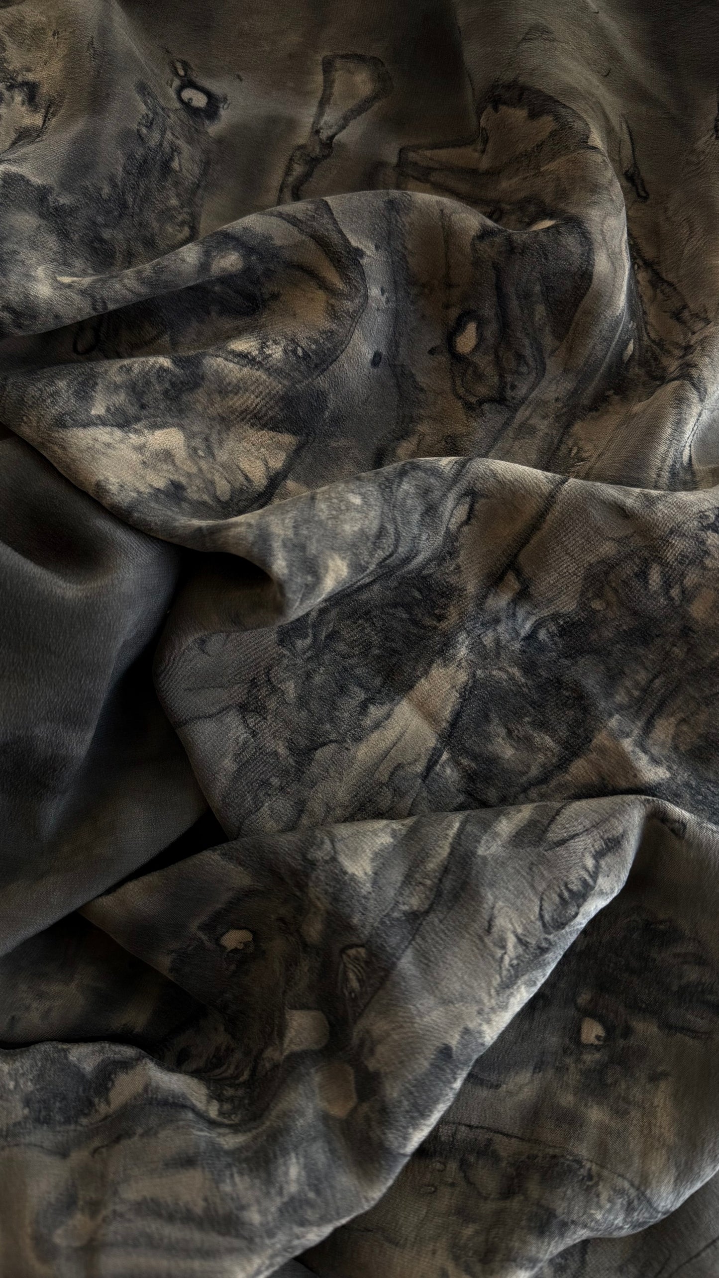 Silk Parea Charmeuse Scarf