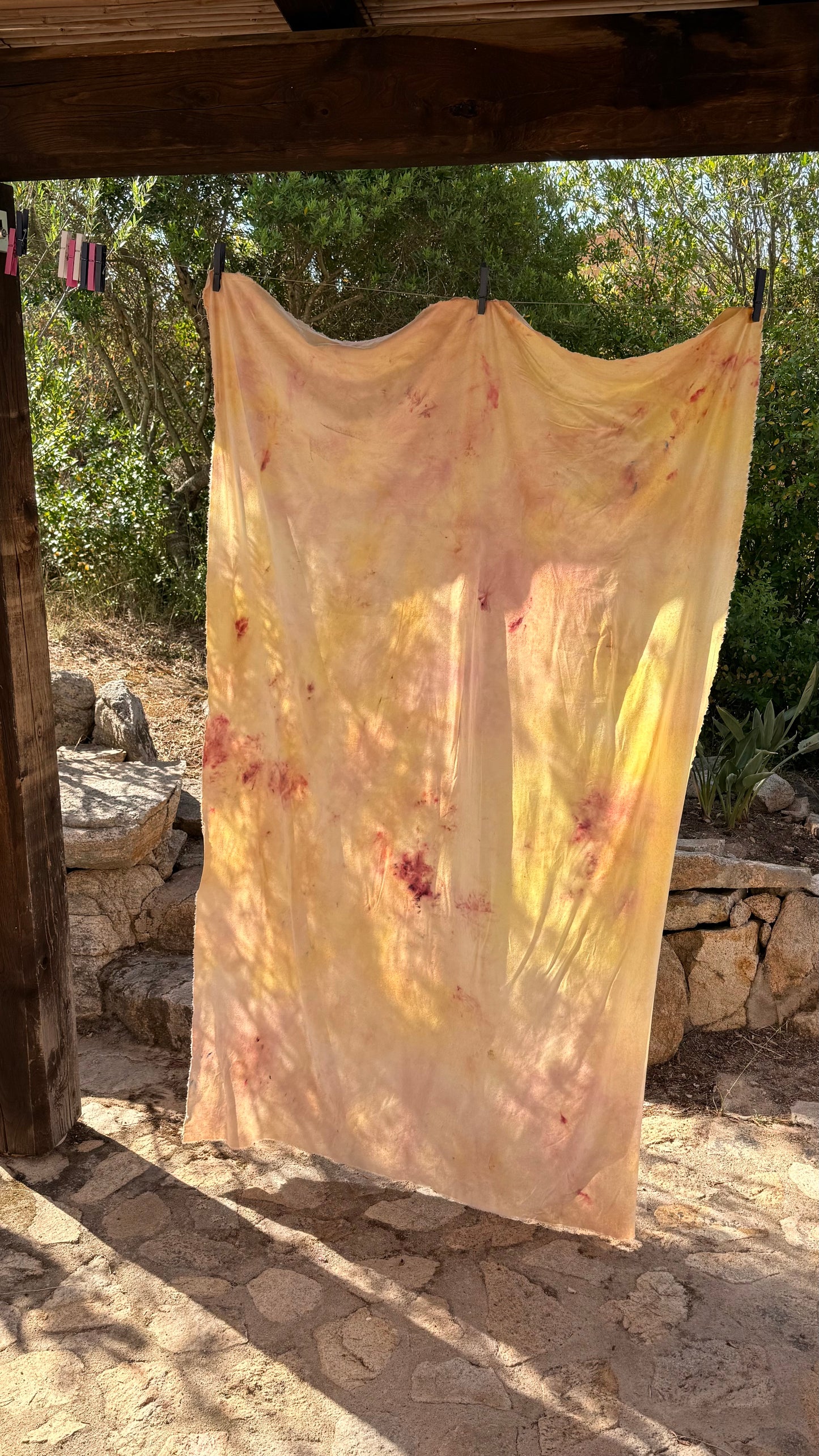 Raw Silk Beach Throw in Nosara