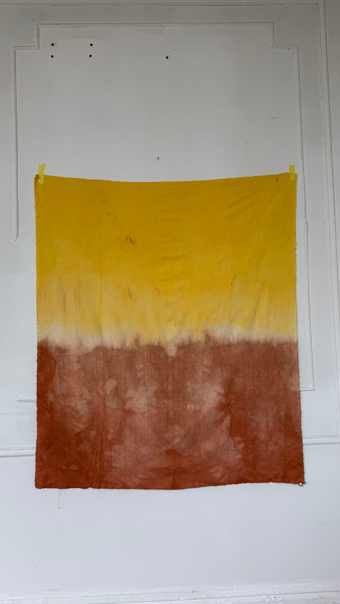 sample sale textile in marigold + cutch