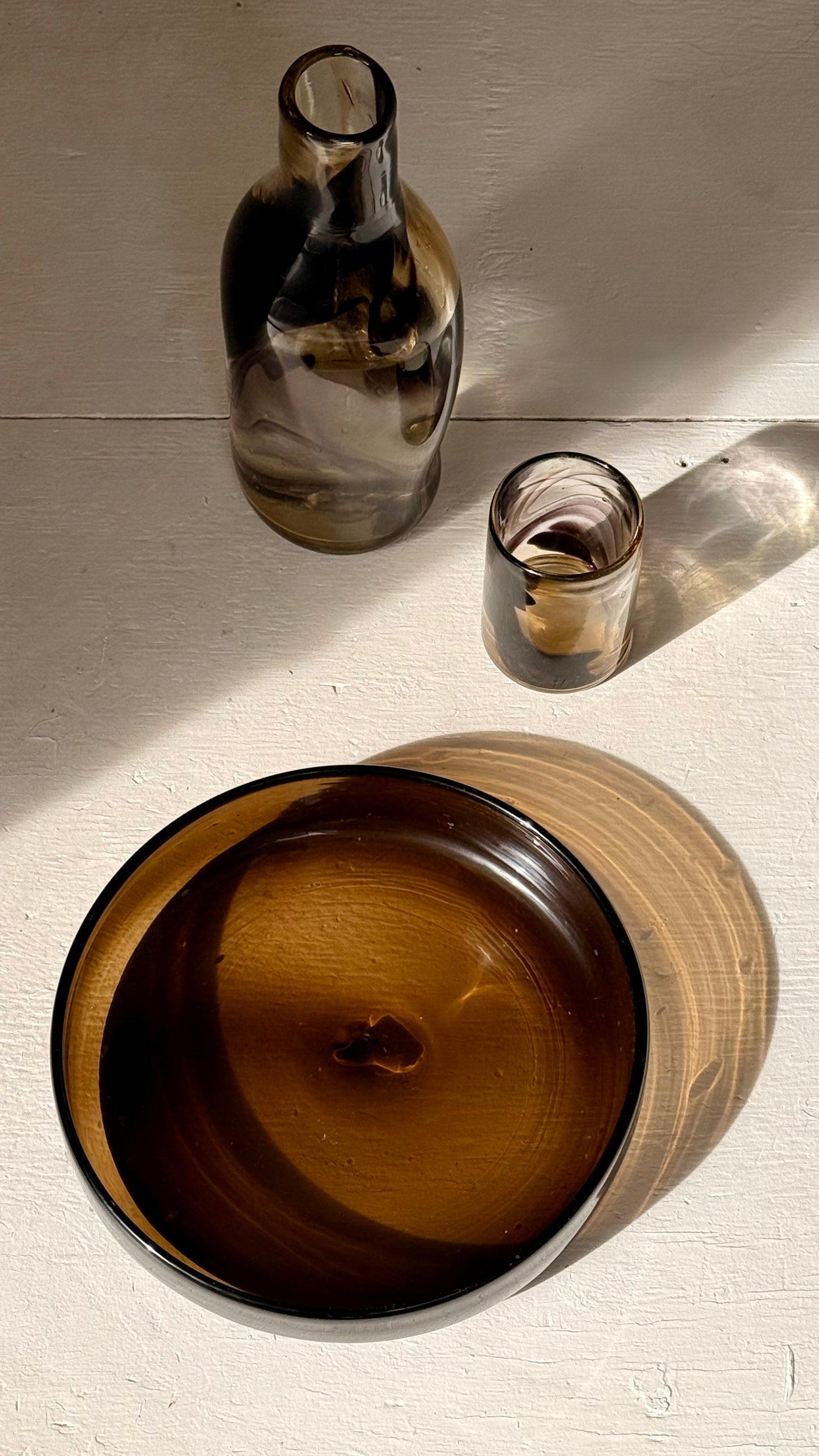bucatini bowl in smoky quartz