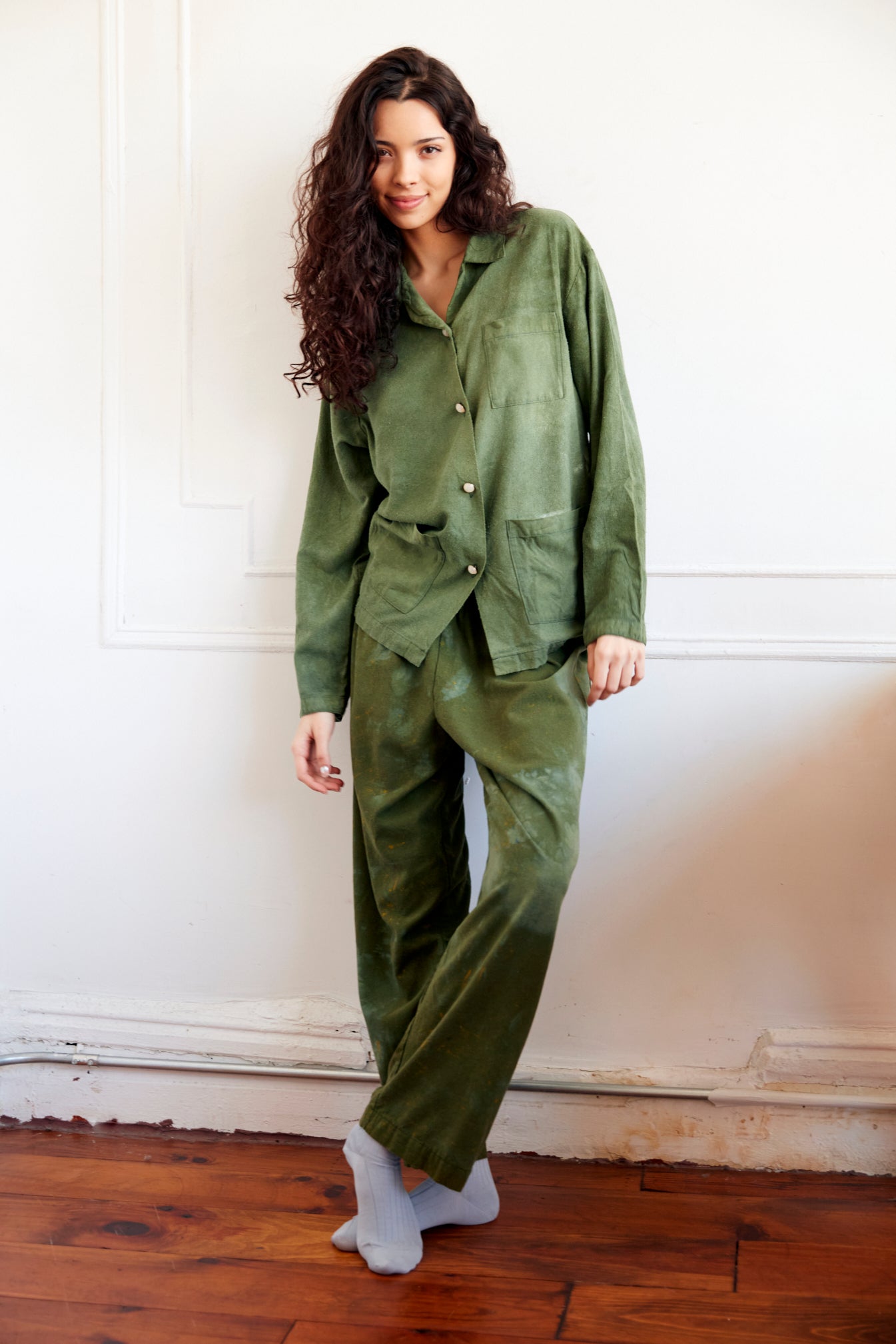 Sample Sale Leisure Top in Forest