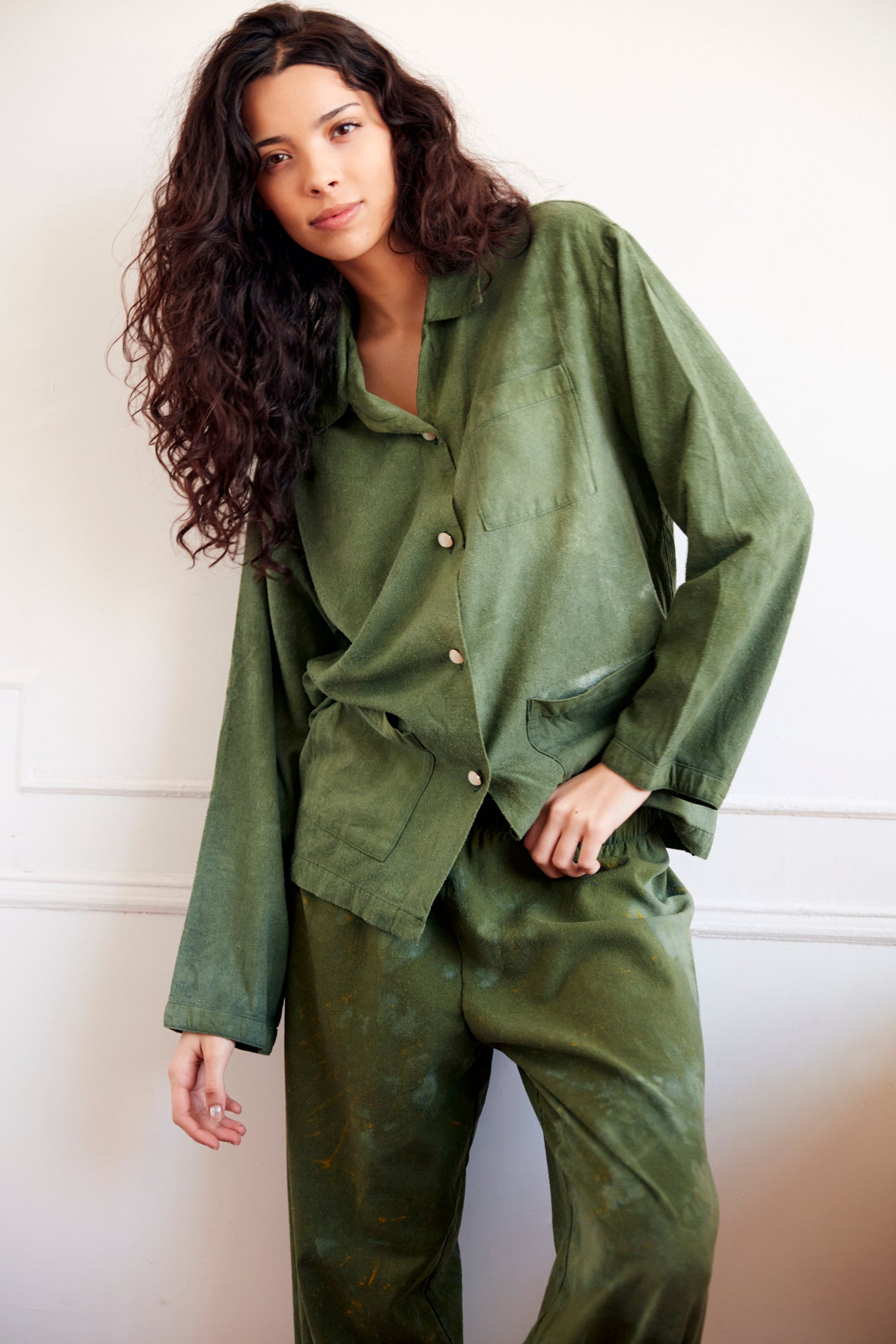 Sample Sale Leisure Pant in Forest