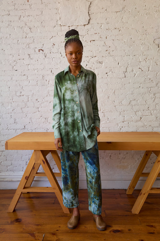 Sample sale leisure Pant in Peacock