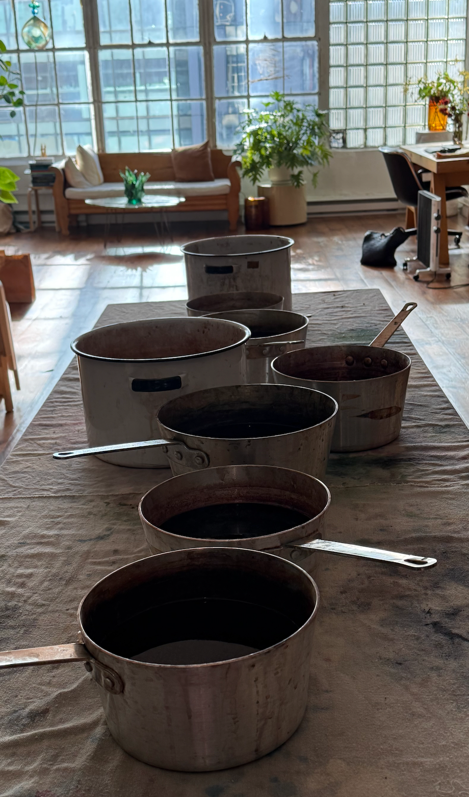 Tea + flower dyeing workshop 4/25 3-5pm