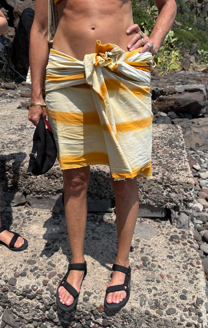 Raw Silk Beach Throw in Banda