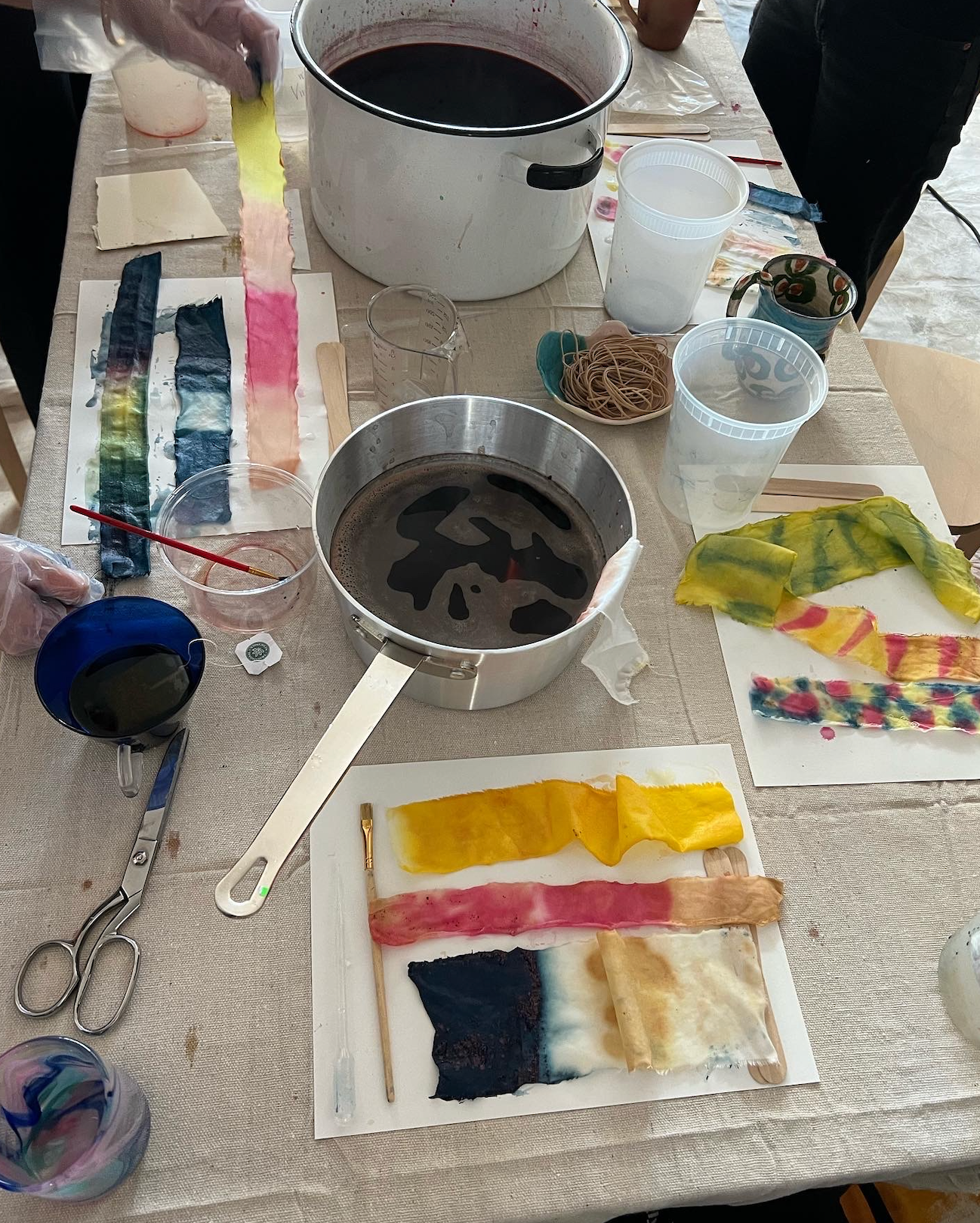 Tea + flower dyeing workshop 4/25 3-5pm