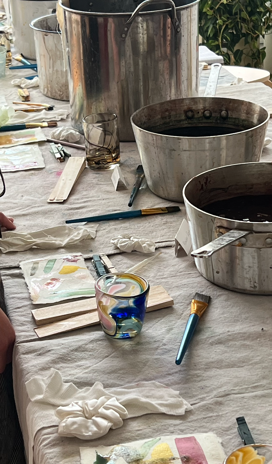 Tea + flower dyeing workshop 4/25 3-5pm
