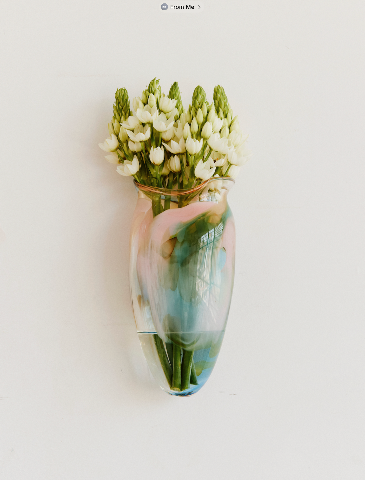 droplet wall vase in nebula