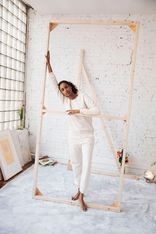 Sample Sale Sweatpant in Butter