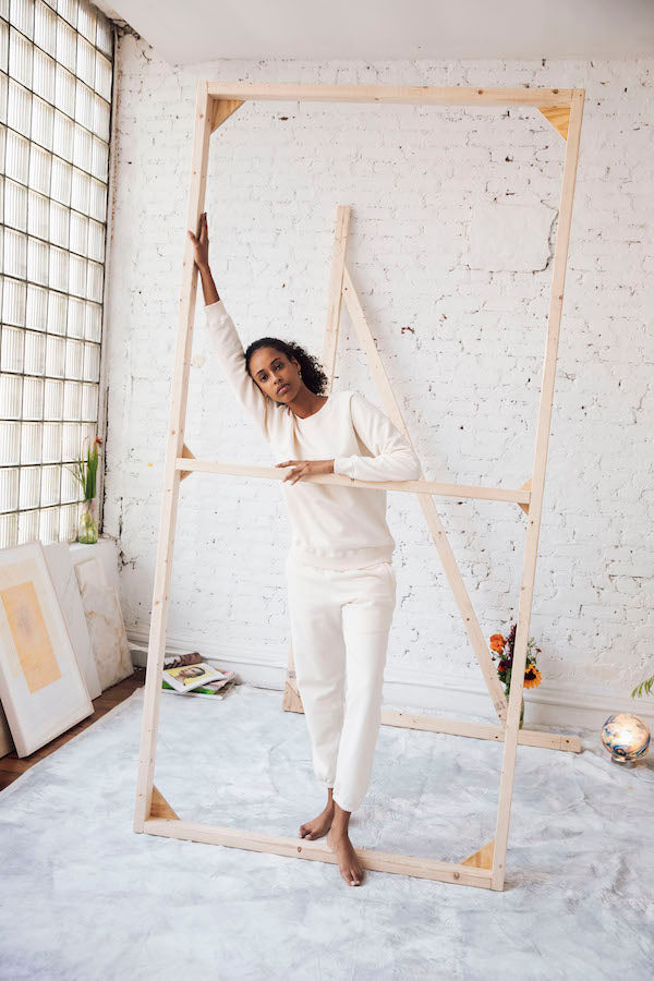 Sample Sale Sweatpant in Butter
